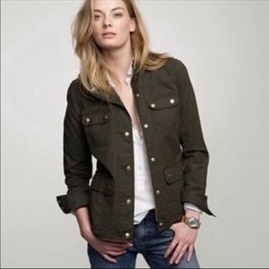 J Crew Womens Downtown waxed military jacket
